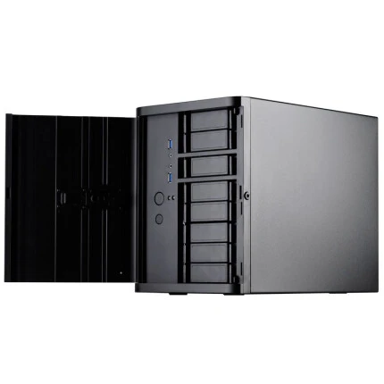 银欣（SilverStone）Nas机箱 存储服务器DS380 (支持ITX / 8个3.5热插拔硬盘)