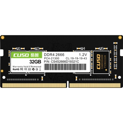 酷兽（CUSO） 笔记本内存条16g ddr4 2666 DDR4 32G 2666MHz【吃鸡内存】